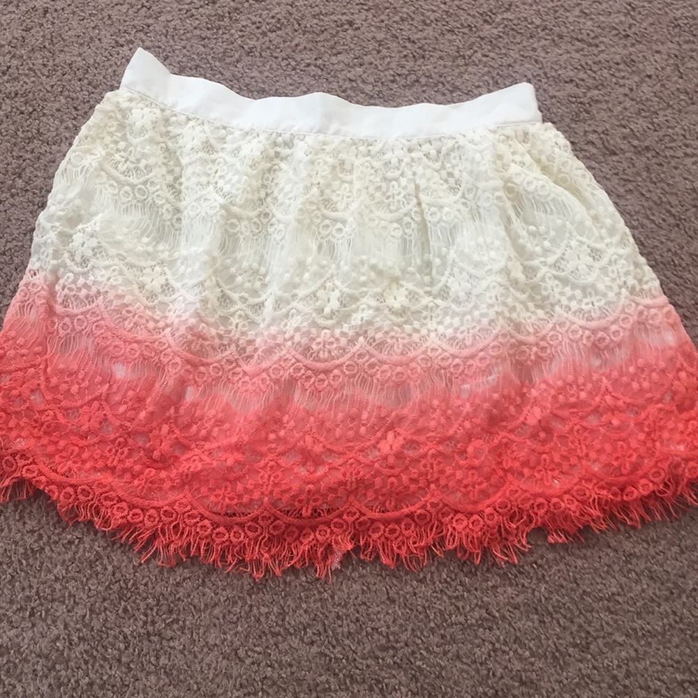 Ombré lace skirt